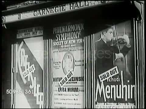 Carnegie Hall 'Sold Out' posters